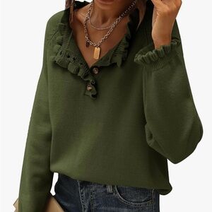 Small Olive Green Sweater - great condition